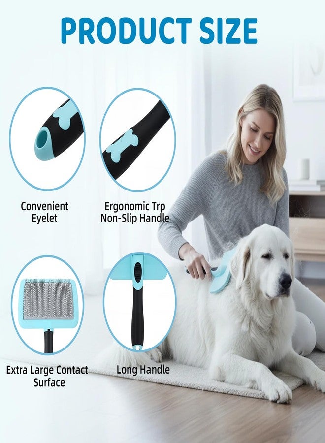 KEUYE Great Pyrenees Brush,Dog Brush for Great Pyrenees,De-shedding and Fluffing Grooming Brush,Gifts for Great Pyrenees,Blue - Image 3